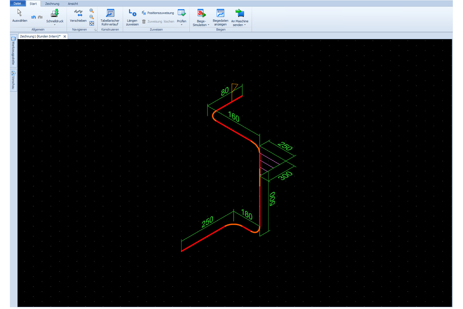 Tube bending service Bend digitization